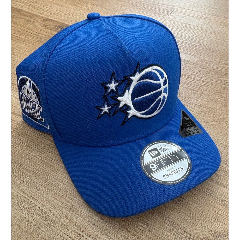 NEW: Orlando Magic New Era 9FIFTY A-Frame Pre-Curved Snapback Hat - OSFM - Blue